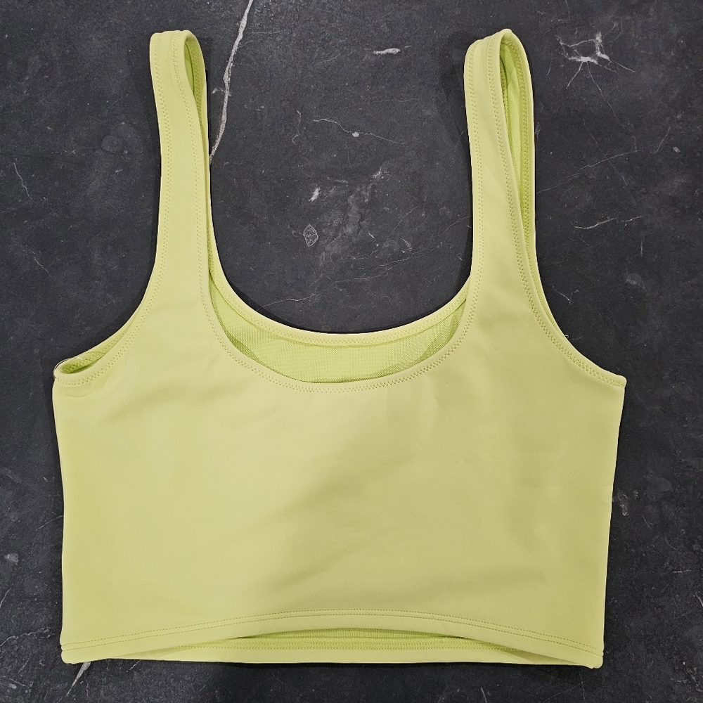 NWT Good American Lime Green Neon Compression Bikini Top size 2 Medium - Picture 6 of 6